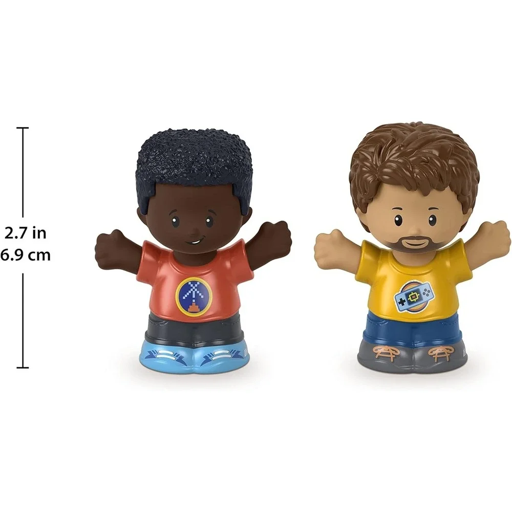 Fisher-Price Little People Figure Sets Friends w/ Space Dinosaur Shirts & Gamers